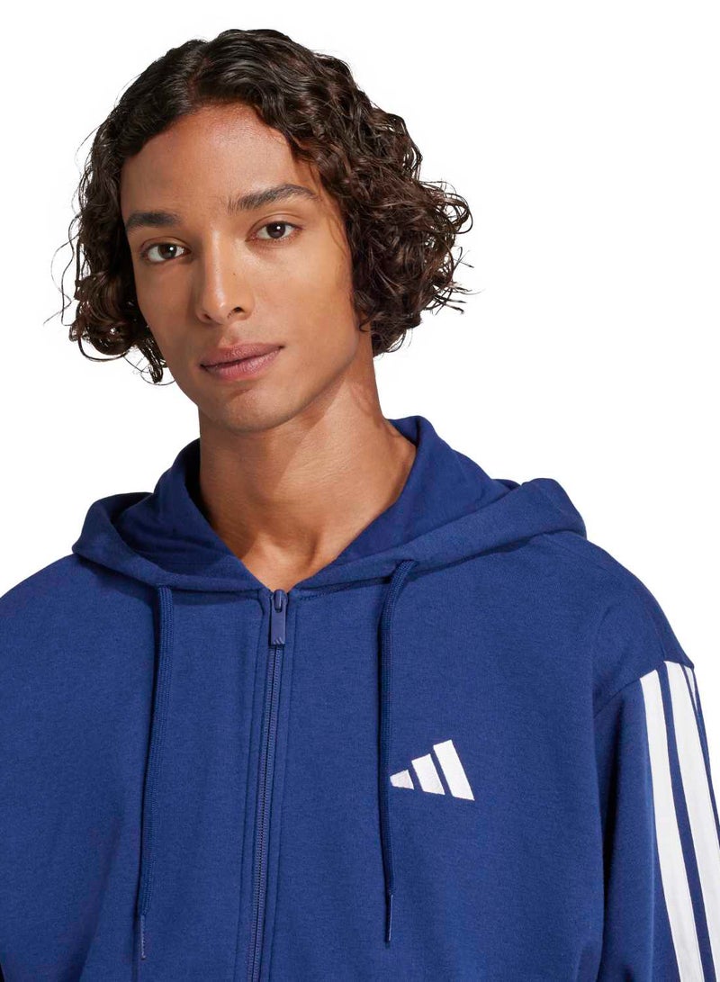 Adidas Essentials Three Stripes French Terry Fullzip Hoodie - Image 5