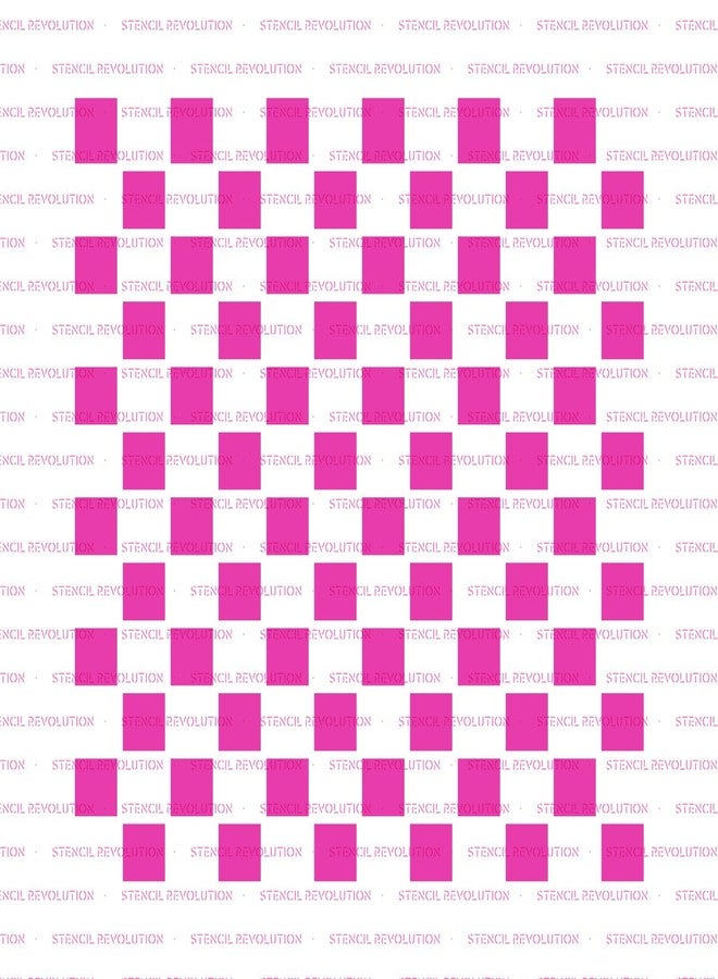 Stencil Revolution Checker Pattern Stencil Template - Reusable Stencil with Multiple - Image 5