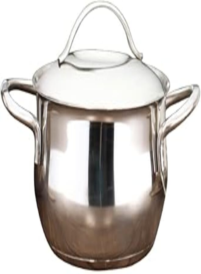 El Amal Elite Stainless Cooking Pot, 24 cm Size