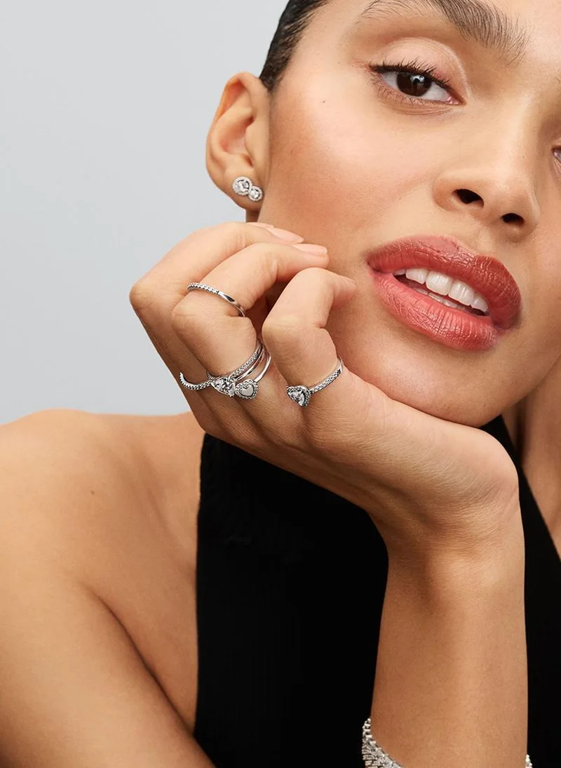 PANDORA  Heart Halo Ring for Women | Best Price UAE