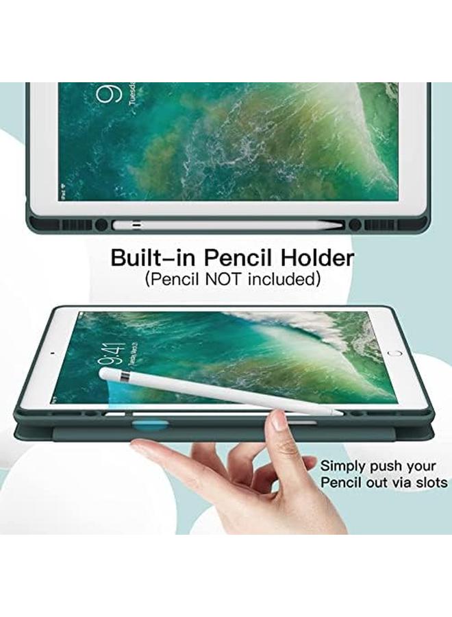 erorex حافظة لجهاز آيباد برو 12.9 بوصة موديل 2015 2017 الجيل الأول والثاني مع حامل قلم غلاف لوحي نحيف مع ظهر TPU ناعم ميستي بلو - Image 2