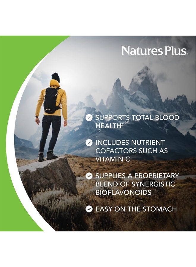 Nature's Plus NaturesPlus Hema-Plex Iron - 30 Slow-Release Tablets - 85 mg Chelated Iron - Healthy Red Blood Cells - with Vitamin C & Bioflavonoids - Non GMO, Vegan & Gluten Free - 30 Servings - Image 3