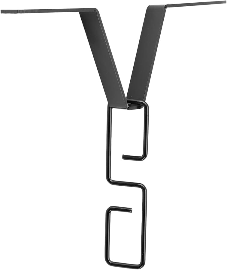 مشبك حرف V الحديدي لتصريف مياه الأمطار، محول سلسلة المطر، خطاف تعليق، أدوات تثبيت سوداء، ماسورة تصريف - Image 2