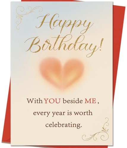 Mcduldul Romantic Birthday Cards Gifts for Husband Wife Boyfriend Girlfriend Couple, Funny Birthday Decoration for Men Women Him Her - Image 1