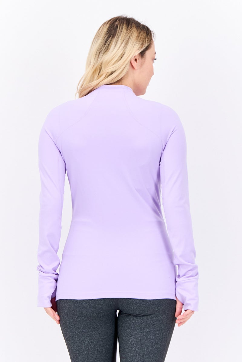 Adidas Women Sportswear Fit Long Sleeve Football Top, Light Purple - Image 3