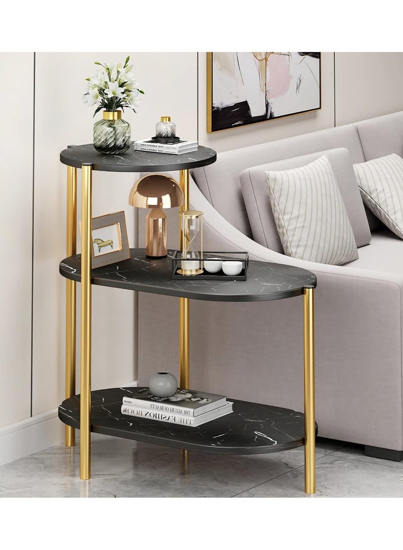 DubaiGallery Multi-Layer Sofa Coffee Tables, Luxury Italian Light Simple Tables for Home and Living Room, Small Round Table - Image 2