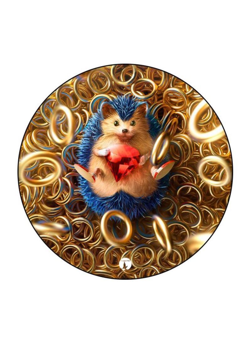 RKN Sonic Printed Mousepad Gold/Brown/Blue