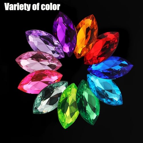 RICHNESS 110pcs Self Adhesive Craft Jewels Jumbo Bling Crystal Gem Stickers Assorted Shapes Colors Rhinestone Stickers for Arts & Crafts Projects - Image 2