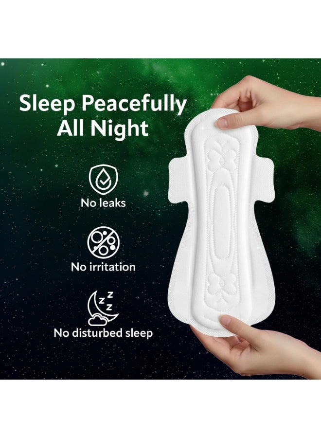 Evereve Ultra-Thin Nights Sanitary Pads for Women, XXL+ 360mm, 22 Pads, 60% Longer & Wider Back, Soft & Breathable, Rash-Free Comfort, 2X Faster Absorption, Dry Feel Protection, Heavy Flow Night Use - Image 3