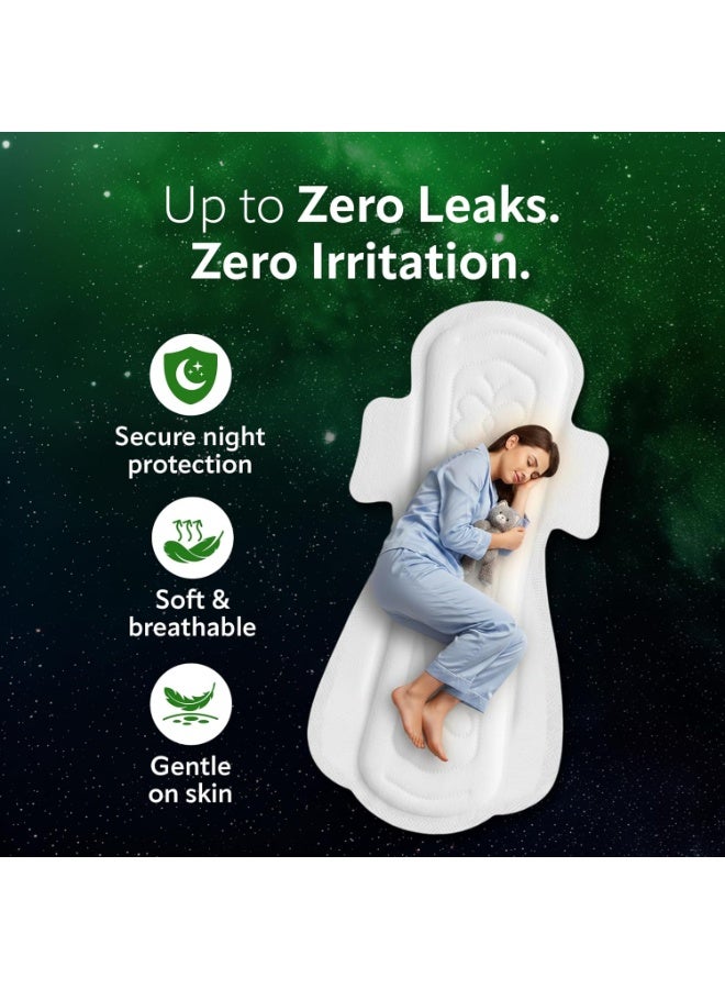 Evereve Ultra-Thin Nights Sanitary Pads for Women, XXL+ 360mm, 22 Pads, 60% Longer & Wider Back, Soft & Breathable, Rash-Free Comfort, 2X Faster Absorption, Dry Feel Protection, Heavy Flow Night Use - Image 2