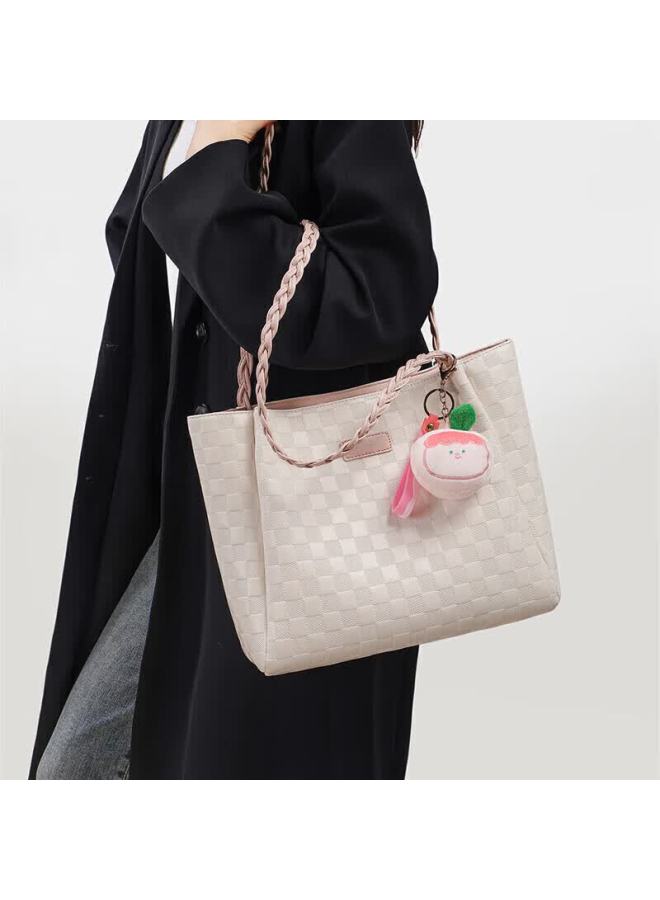 Yuyula Leather Handbag, Women's Tote Bag, Large Capacity, Luxury Shoulder Bag, Birthday Gift, High-end Feel, For Girlfriend Or Wife - Image 2