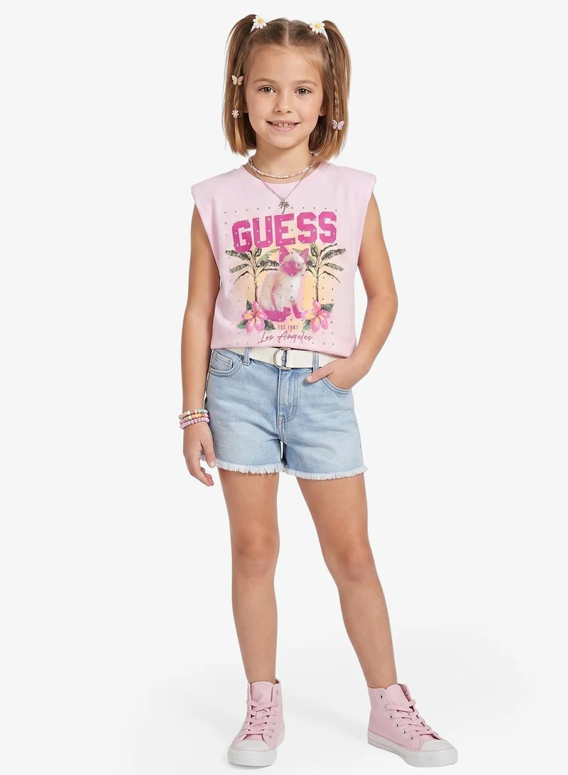 GUESS Youth Graphic Crew Neck T-Shirt
