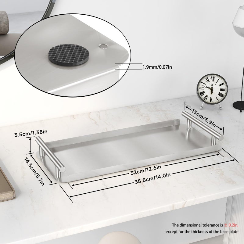 FEILERN Toilet Paper Basket,Toilet Paper Storage for Toilet Tank, Bathroom, Kitchen Counter (Brush Nickel) - Image 3