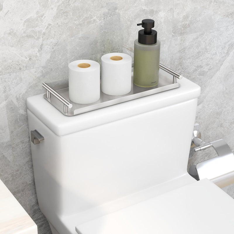 FEILERN Toilet Paper Basket,Toilet Paper Storage for Toilet Tank, Bathroom, Kitchen Counter (Brush Nickel) - Image 2