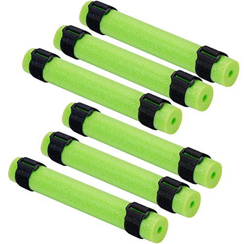 Shitailu 6PCS Fishing Rod Float, Floating Rod Butt Cushion, Fishing Float Tube Accessories, Kayak Fishing Rod Floater for Prevent The Narrow Rod Goes Overboard(Include 12PCS Fastening Straps) - Image 1