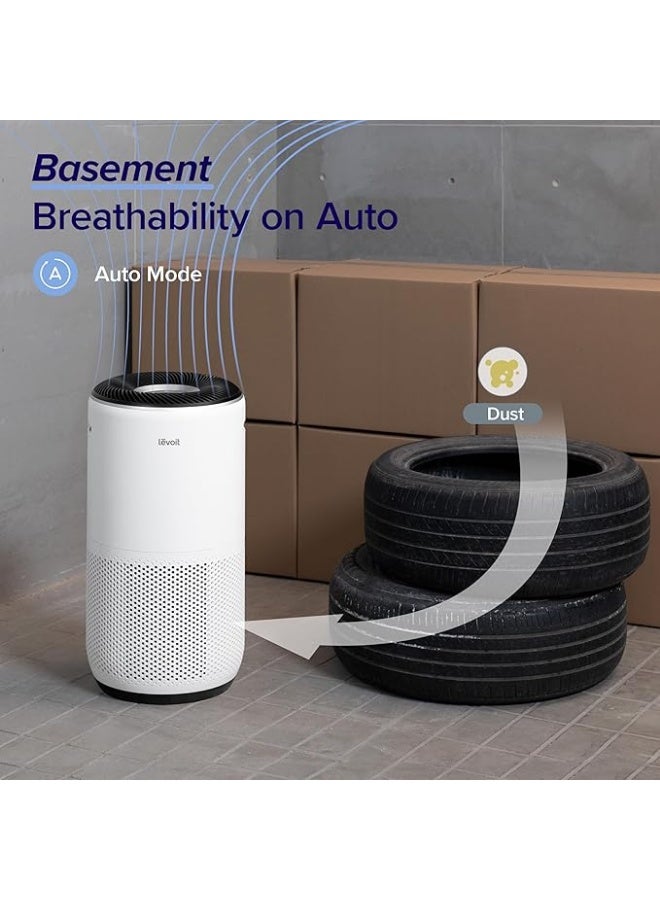 LEVOIT Air Purifiers for Large Home Bedroom 83m², CADR 400m³/h, Enabled, Filter with PM2.5 Intelligent Air Quality Sensor, Auto Mode, Air Freshener core 400s white - Image 5