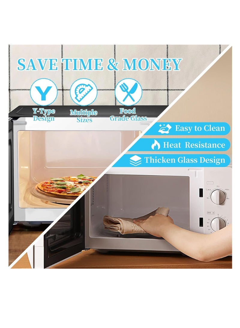 فيرست مون إيليكترونكس صينية ميكروويف زجاجية من First Moon مقاس 12.5 بوصة متوافقة مع أجهزة Samsung وGE وHotpoint - قطعة الغيار المثالية لـ WB39X10002/ WB48X10005/ WB49X10069/ WB39X10003 - آمنة للاستخدام في غسالة الأطباق - Image 2