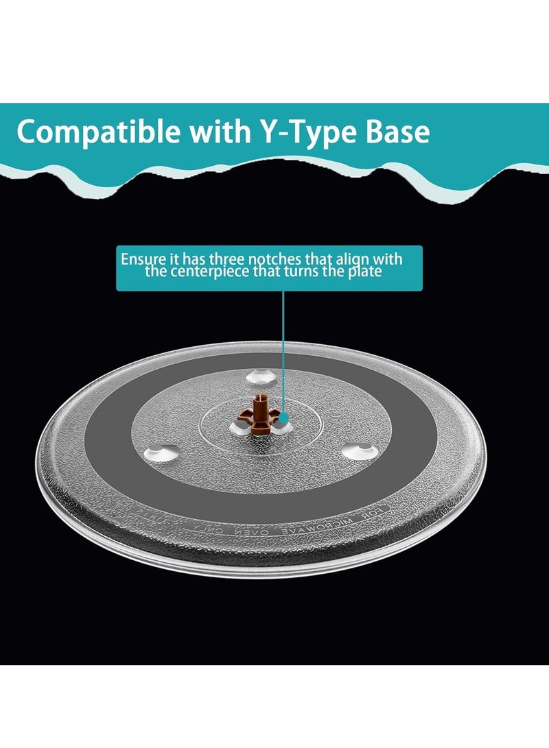 فيرست مون إيليكترونكس صينية ميكروويف زجاجية من First Moon مقاس 12.5 بوصة متوافقة مع أجهزة Samsung وGE وHotpoint - قطعة الغيار المثالية لـ WB39X10002/ WB48X10005/ WB49X10069/ WB39X10003 - آمنة للاستخدام في غسالة الأطباق - Image 4