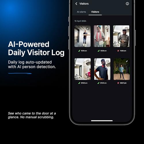 Qubo Smart Wi-Fi Video Doorbell Pro 2K from Hero Group | Instant Phone Visitor Video Call | Intruder Alarm | 3MP 1296P Resolution | 2-Way Talk | NightPulse Vision - Image 4
