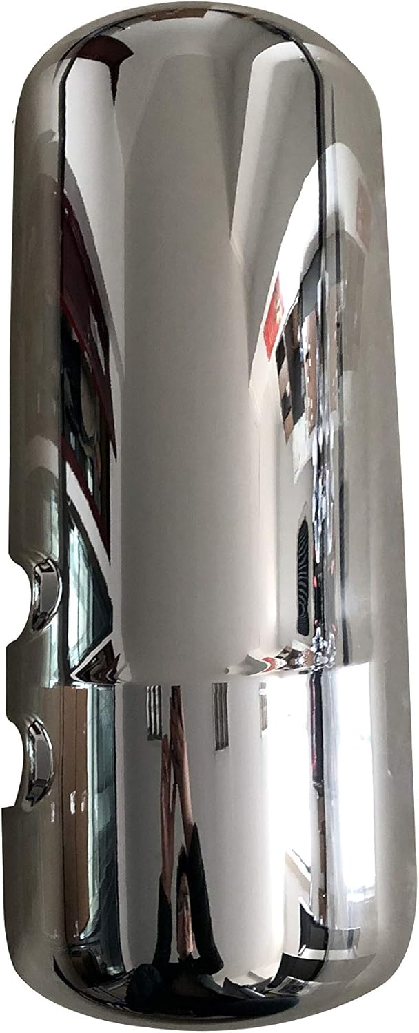 LONGLING Chrome Door Side Mirror Cover for Kenworth T680/T880 - Driver Left Side (2013 Onward) - Image 1