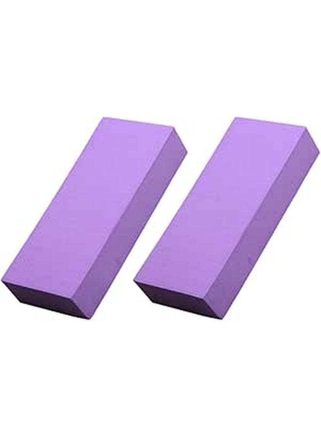 2 Pcs PVA Car Wash Sponge Set Super Absorbent Auto Detailing Household Cleaning Purple - Image 1