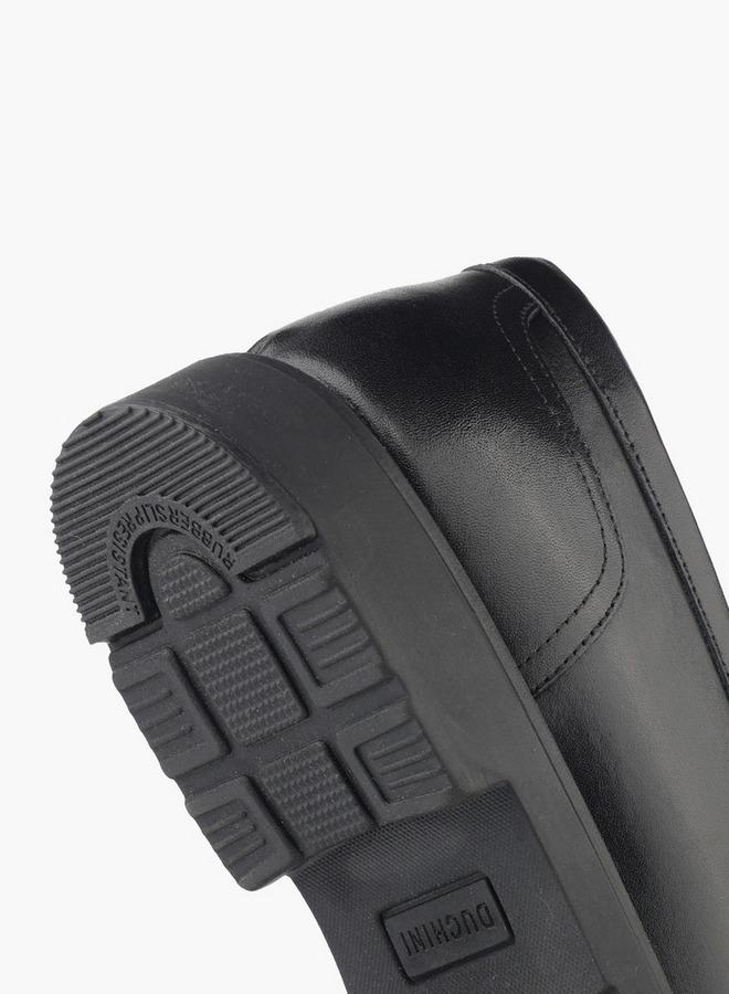 DUCHINI Men Cutout Detail Slip-On Loafers - Image 5