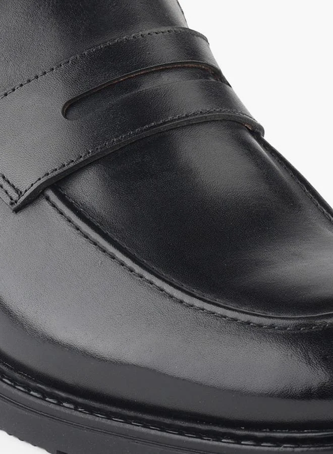 DUCHINI BLACK Men Cutout Detail Slip-On Loafers for Men | Best Price UAE