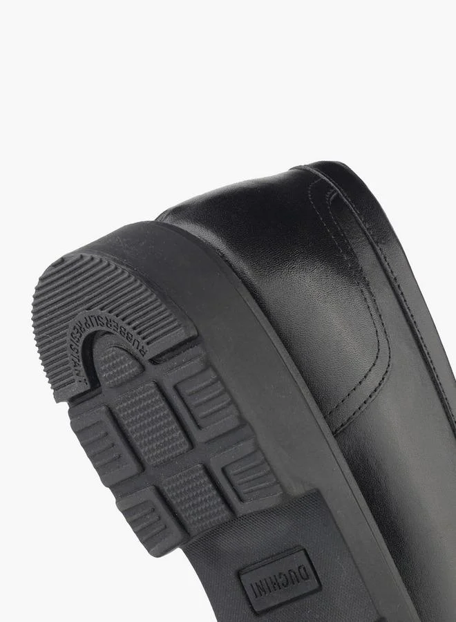 DUCHINI BLACK Men Cutout Detail Slip-On Loafers for Men | Best Price UAE