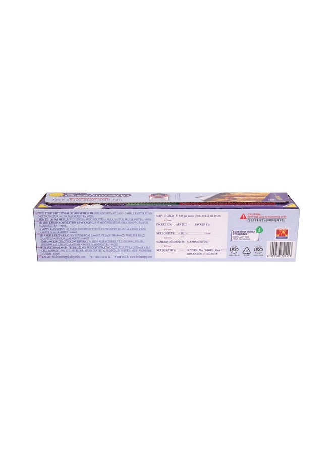 Freshwrapp Hindalco Aluminium Foil 72 Meters, 11microns (Pack of 2) | Food Packing, Wrapping, Storing and Serving - Image 4