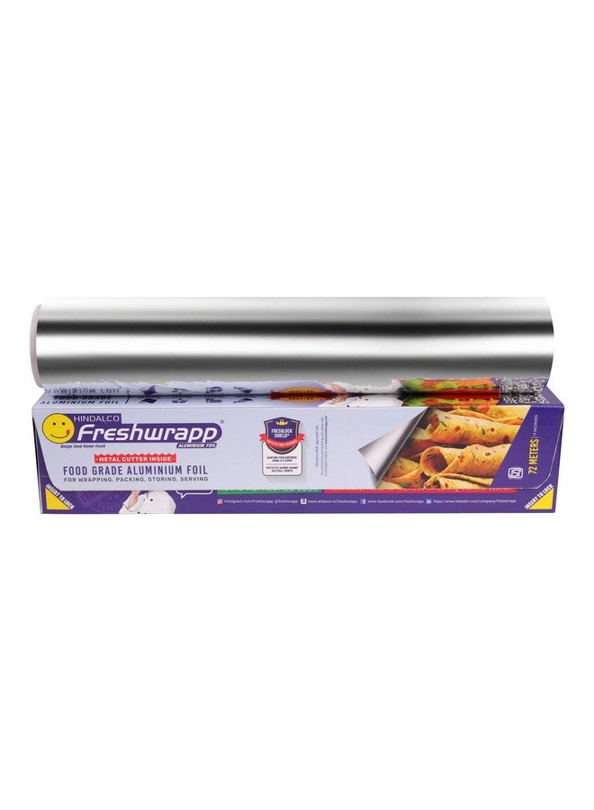 Freshwrapp Hindalco Aluminium Foil 72 Meters, 11microns (Pack of 2) | Food Packing, Wrapping, Storing and Serving - Image 3