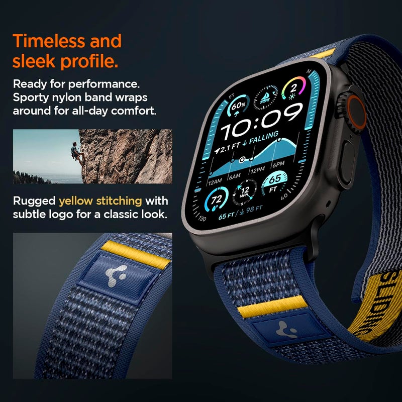 Spigen حزام ساعة سبجن أثليكس إير مصمم لساعة آبل متوافق مع ألترا 2/1 49 مم، سلسلة 10 46 مم، 9/8/7 45 مم، SE2/SE/6/5/4 44 مم، 3/2/1 42 مم - Image 5