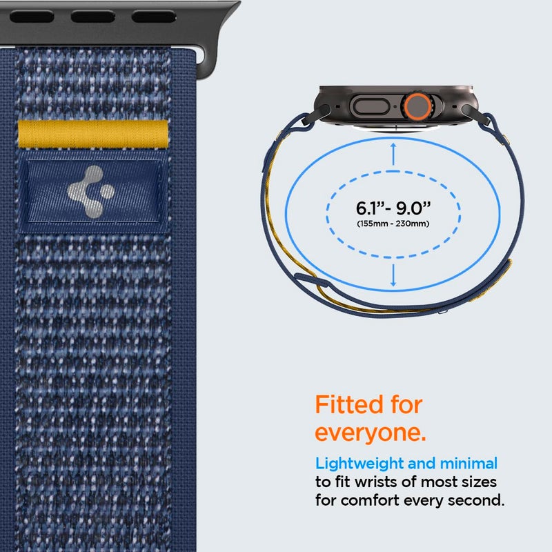 Spigen حزام ساعة سبجن أثليكس إير مصمم لساعة آبل متوافق مع ألترا 2/1 49 مم، سلسلة 10 46 مم، 9/8/7 45 مم، SE2/SE/6/5/4 44 مم، 3/2/1 42 مم - Image 4