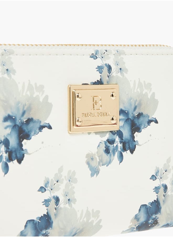 Flora Bella By Shoexpress Womens Floral Print Zip Around Wallet  - Image 3