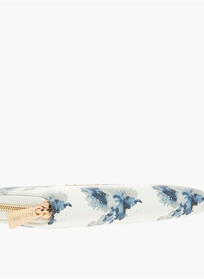 Flora Bella By Shoexpress Womens Floral Print Zip Around Wallet  - Image 4