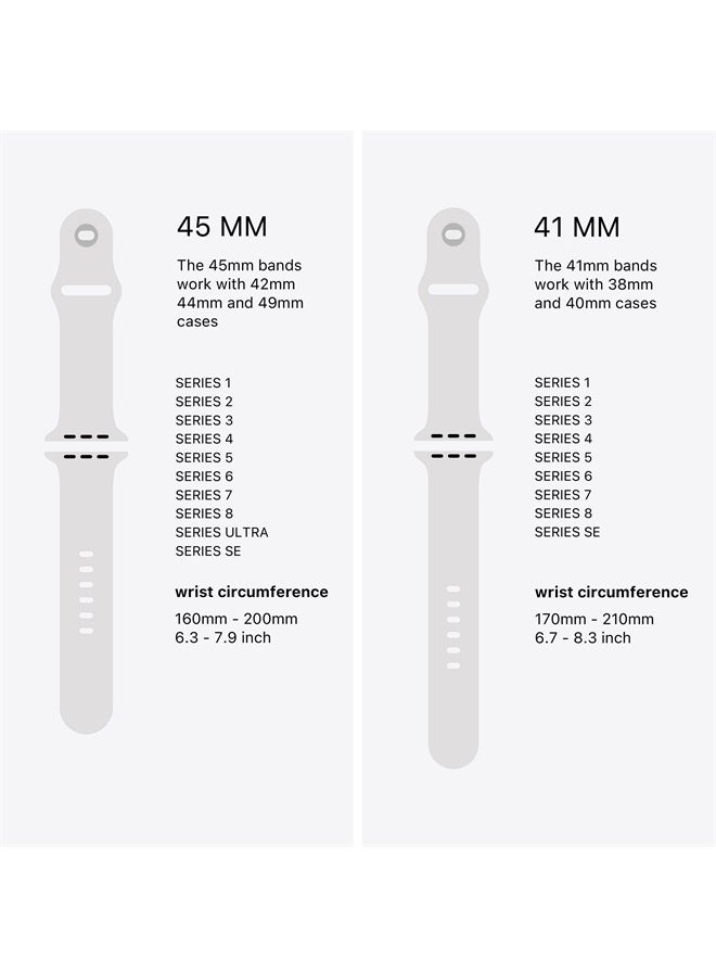 Compatible with Apple Watch Band Ultra Se 49mm 45mm 44mm 42mm Men Women Series 8 7 6 5 4 3 2 1 in color Black｜Sport Bands Silicone Bracelet Strap