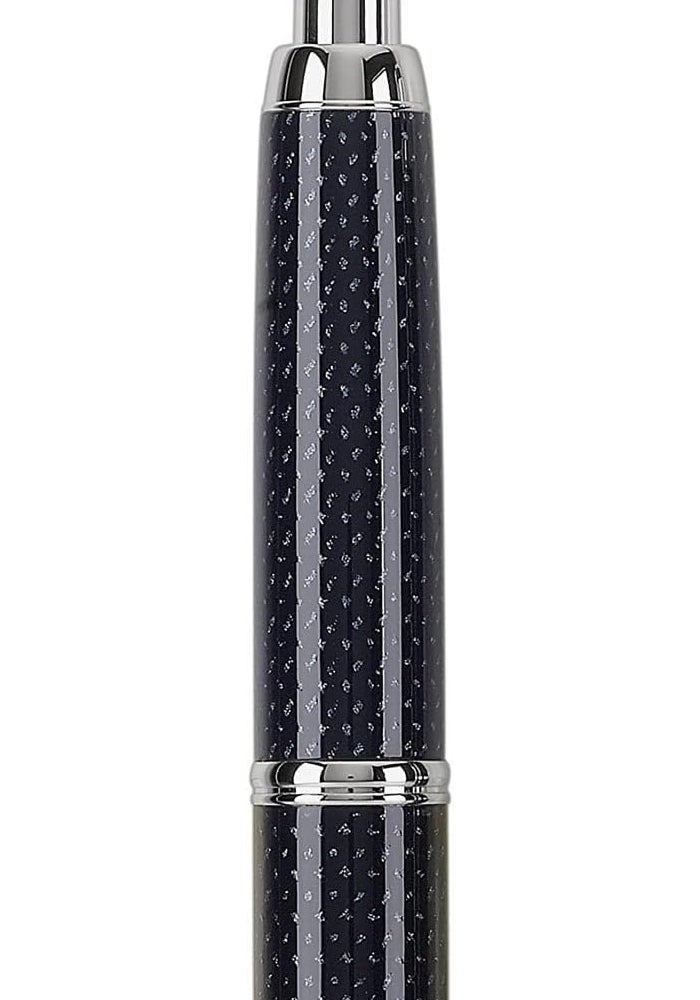 PILOT قلم حبر قابل للسحب من مجموعة PILOT Vanishing Point - كاربون أزرق مع لمسات من الروديوم، رأس رفيع، حبر أزرق - Image 5