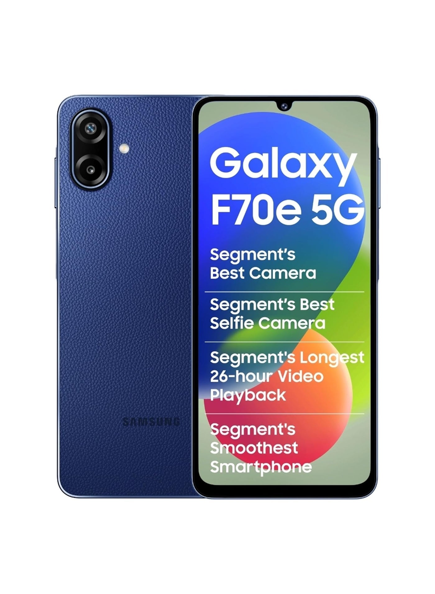Samsung Galaxy F70e 5G (Spotlight Blue, 6GB RAM, 128GB Storage) | Dimensity 6300 Processor | 50MP Camera | 120Hz Display | 6000mAh Battery