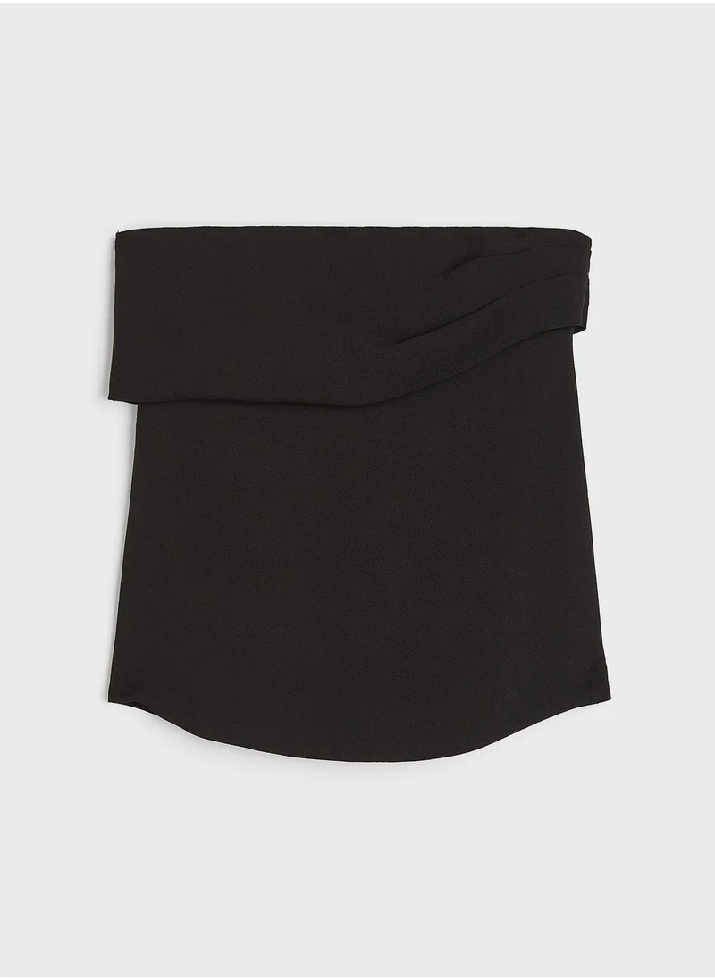 اتش اند ام Bardot Knitted Crop Top