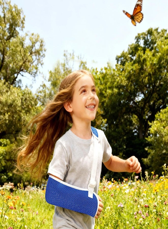 SUPVOX Kids Arm Sling for Toddler and Child – Adjustable, Reversible Shoulder Immobilizer Brace with Padded Support for Broken Wrist, Fractured Arm, Sprains, or Elbow Injury (Left/Right, Blue,Size S) - Image 5