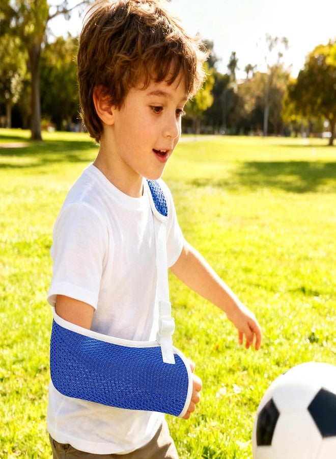 SUPVOX Kids Arm Sling for Toddler and Child – Adjustable, Reversible Shoulder Immobilizer Brace with Padded Support for Broken Wrist, Fractured Arm, Sprains, or Elbow Injury (Left/Right, Blue,Size S) - Image 2