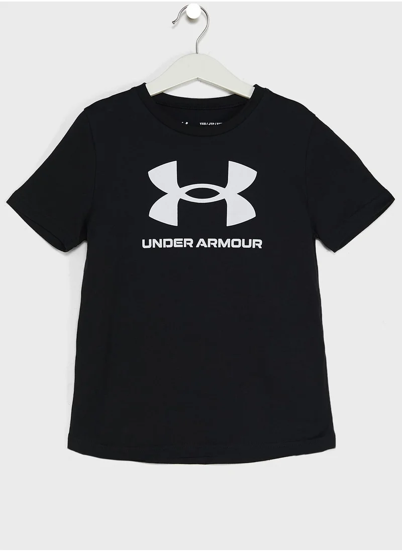 UNDER ARMOUR Youth Sportstyle Logo T-Shirt