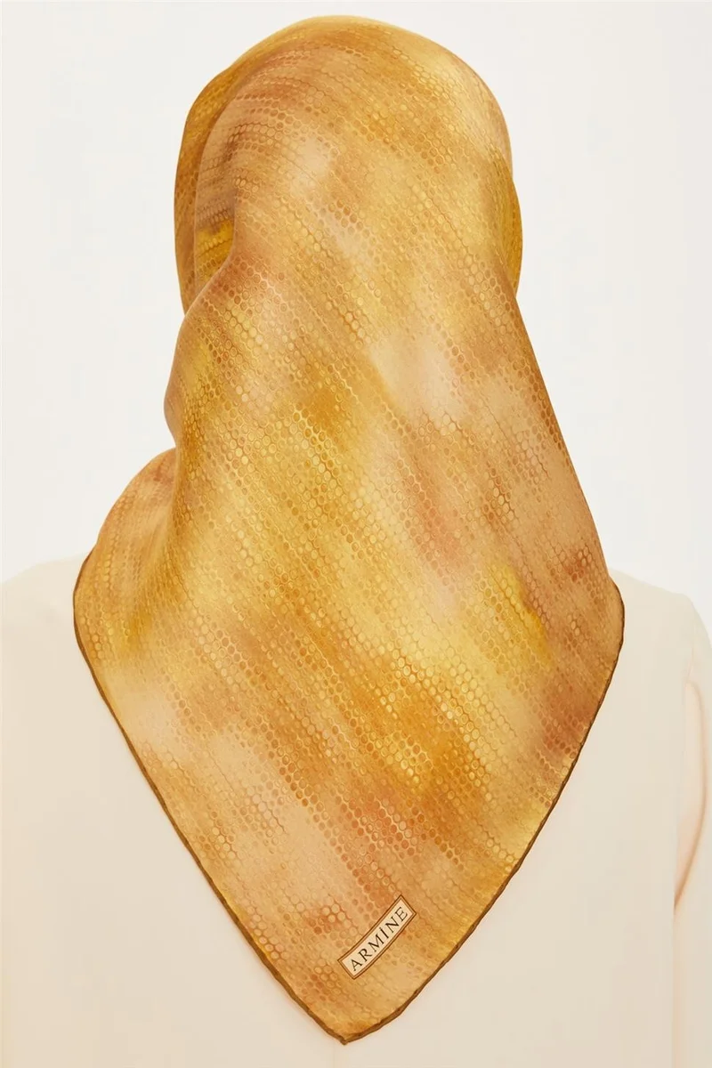 ARMINE Abstract Patterned Sura Pure Silk Scarf 9221D 33