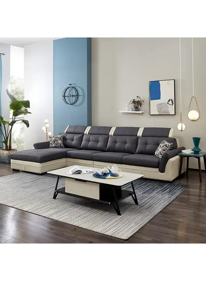Comfynest Modern Design Sofa Set Living Room Furniture Fabric Couch (Right, L Shape 4 Seater)  - Image 5