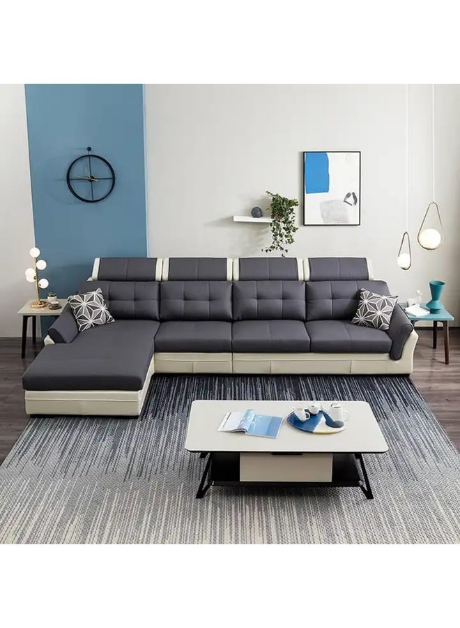 Comfynest Modern Design Sofa Set Living Room Furniture Fabric Couch (Right, L Shape 4 Seater)  - Image 2