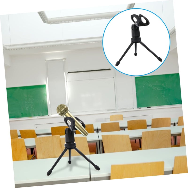 Foldable Desktop Microphone Stand Plastic Mini Tripod Mic Arm Holder For Streaming Gaming - Image 5