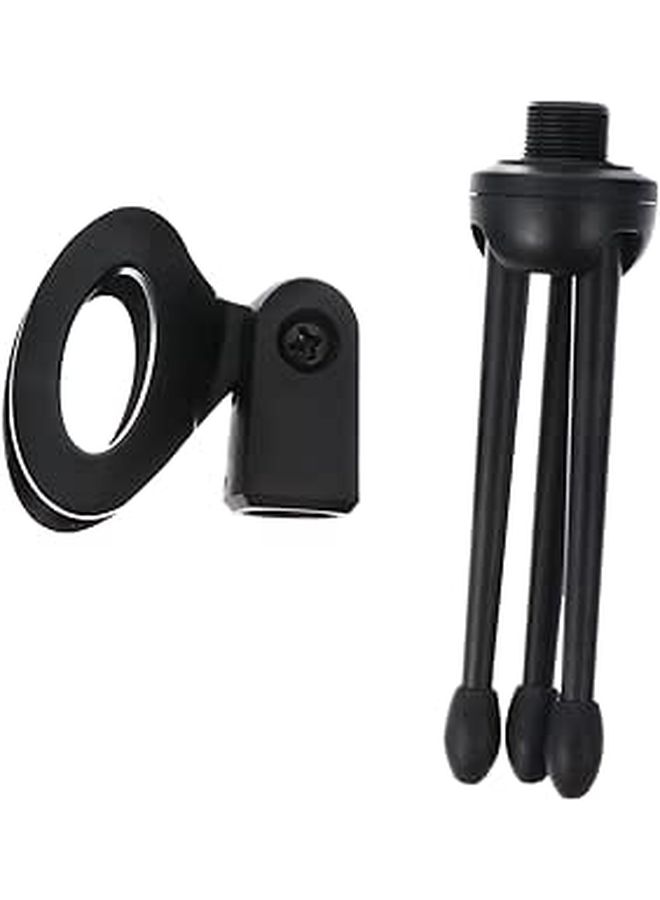Foldable Desktop Microphone Stand Plastic Mini Tripod Mic Arm Holder For Streaming Gaming - Image 1
