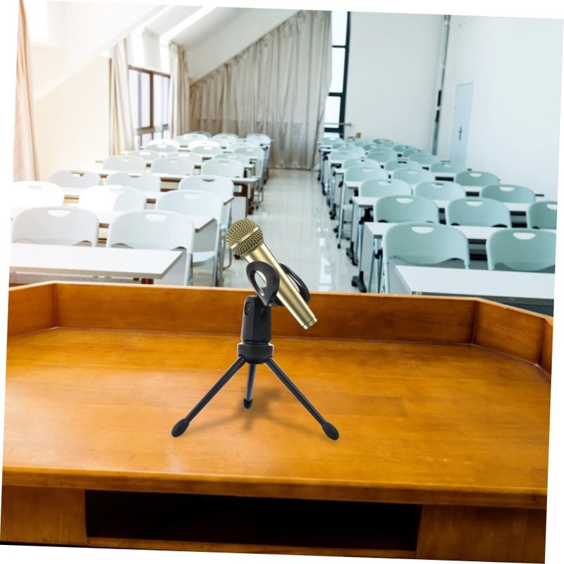 Foldable Desktop Microphone Stand Plastic Mini Tripod Mic Arm Holder For Streaming Gaming - Image 4