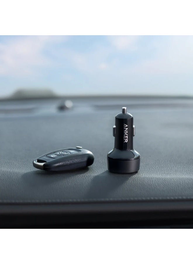 أنكر Anker A2732 35W PowerDrive Car Charger, Dual Port Fast Charging Adapter with 20W Power Delivery USB-C and 15W USB-A, Compact Mini Car Charger Compatible with iPhone, Samsung, iPad, and More - Image 2
