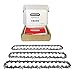 Oregon Oregon Chainsaw Chains, 3-Pack 3/8" Low Profile Pitch, .050" (1.3 mm) Gauge VXL Semi Chisel Replacement Chainsaw Chain  - Image 2