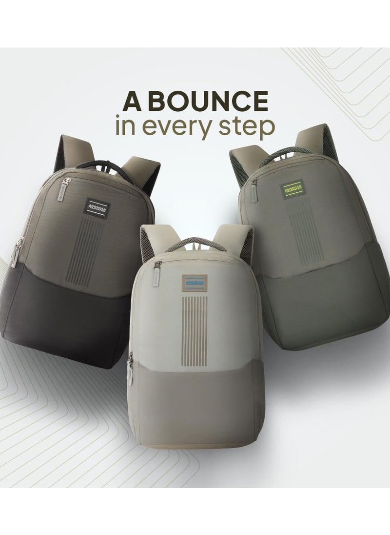 AMERICAN TOURISTER American Tourister New Bounce Style 01, 27L Volume College Backpack with Front Organizer and Spacious Interiors for Men & Women - Olive  - Image 5